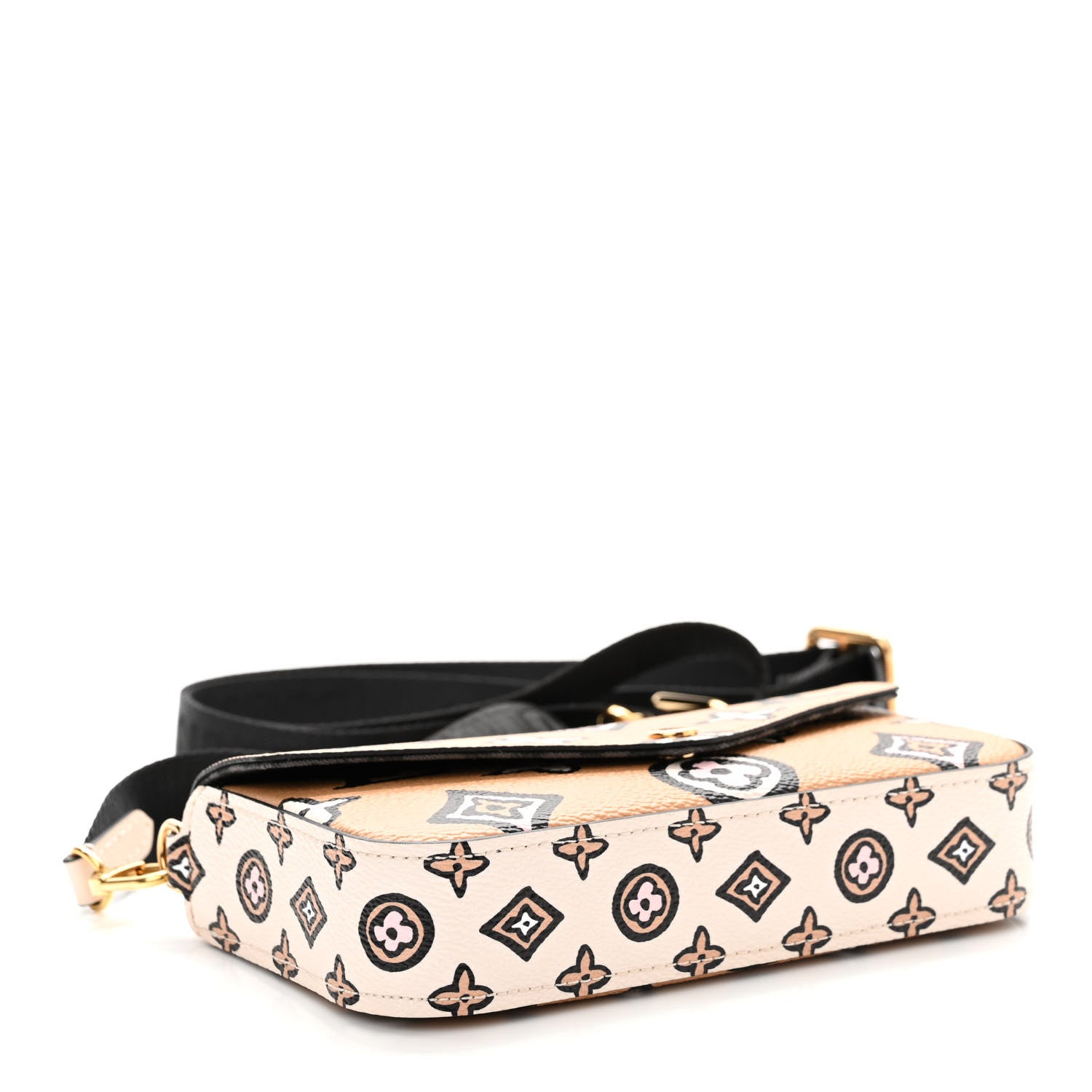 Louis Vuitton Monogram Wild At Heart Felicie Strap & Go Arizona Creme 4 of 11