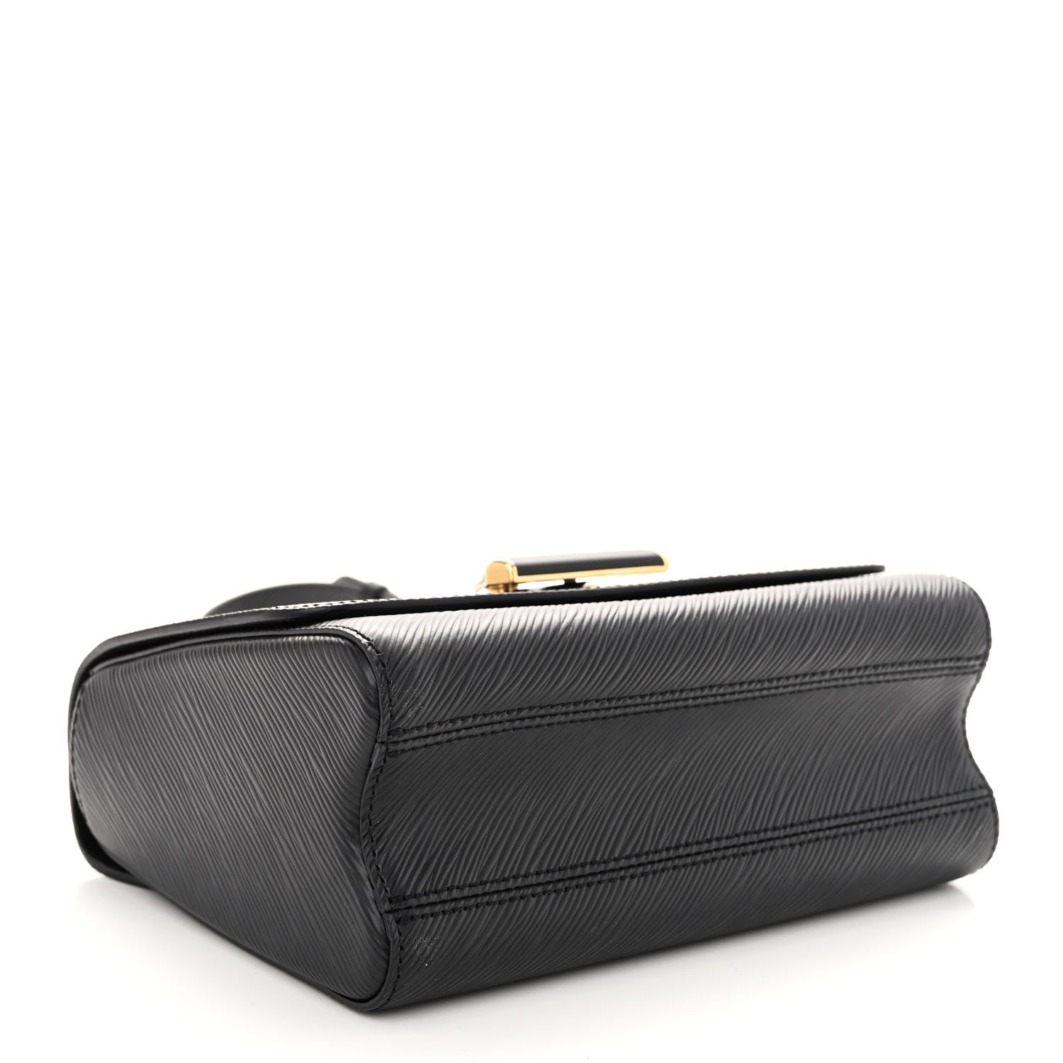 Louis Vuitton Epi Twist Shoulder Bag MM Matte Black Gold 5 of 10