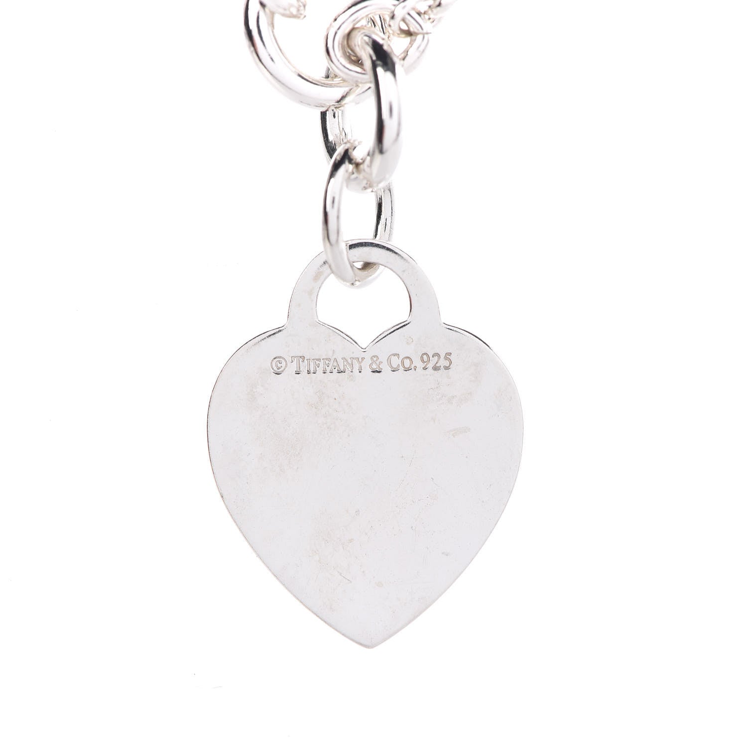 Tiffany Sterling Silver Heart Tag Toggle Necklace 6 of 7