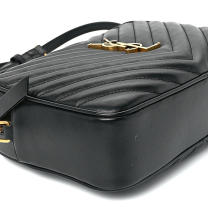Saint Laurent Calfskin Matelasse Monogram Lou Camera Bag Black 9 of 11