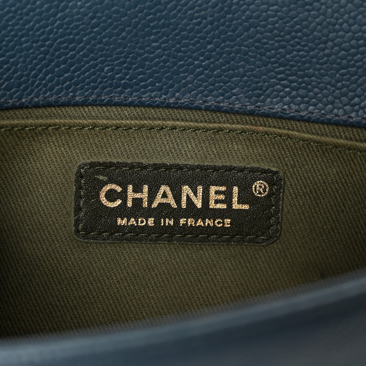 Chanel Caviar Quilted Small Boy Flap Blue 6 of 10