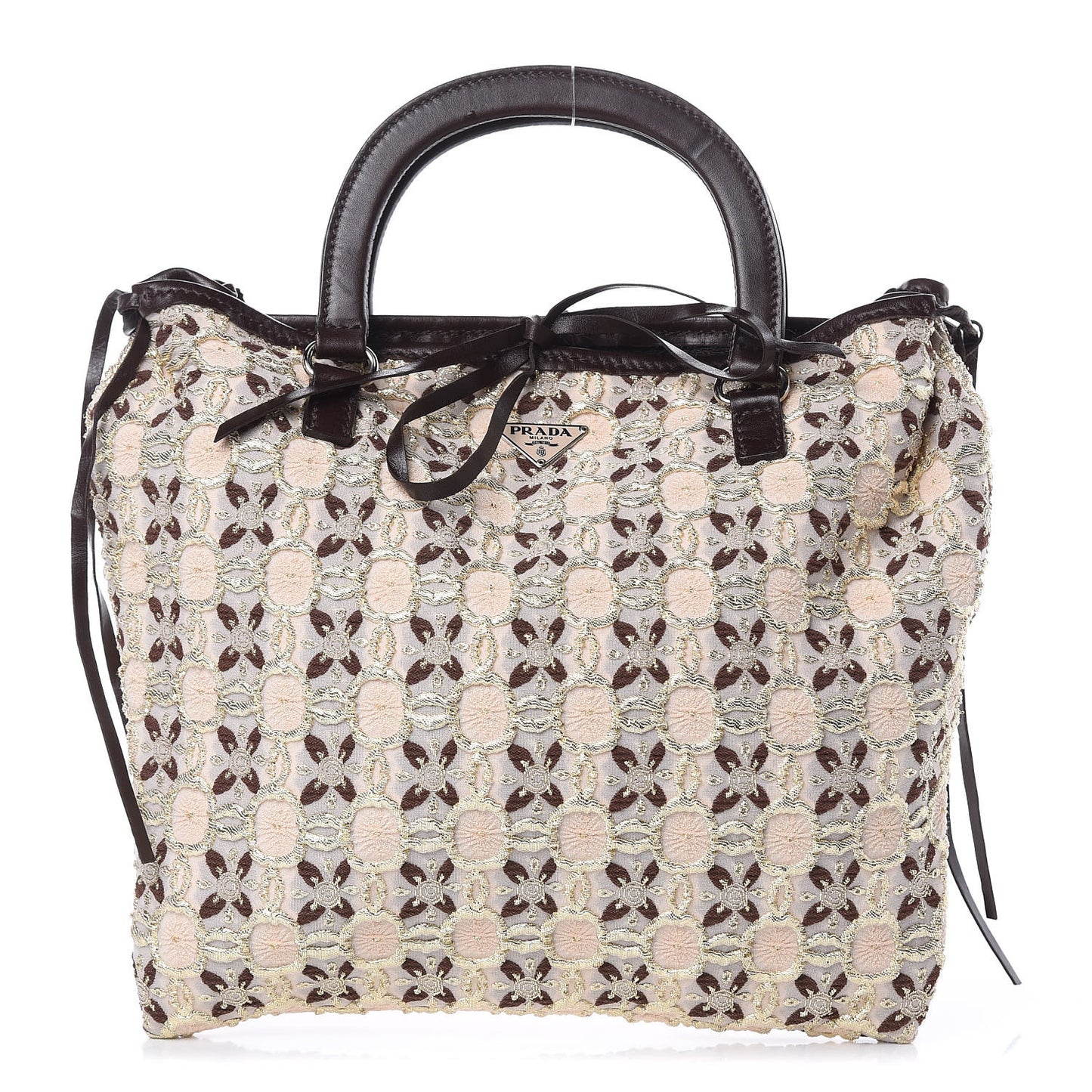 Bow Cloquet Top Handle Bag Avorio