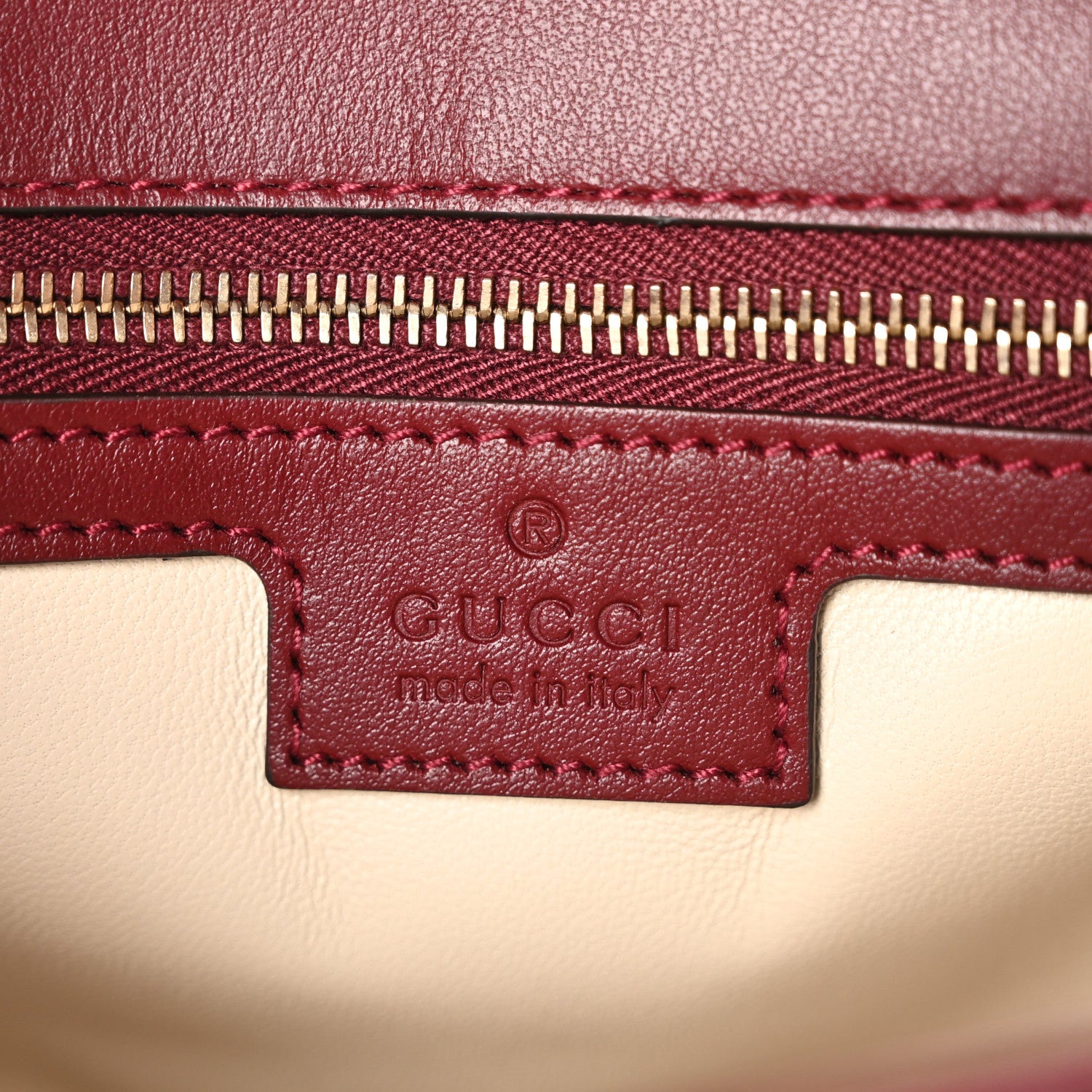 Gucci Calfskin Matelasse Small GG Marmont Multi Pocket Shoulder Bag Rosso Ancora 6 of 9