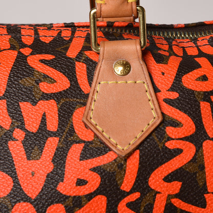 Louis Vuitton Monogram Graffiti Speedy 30 Orange 13 of 19