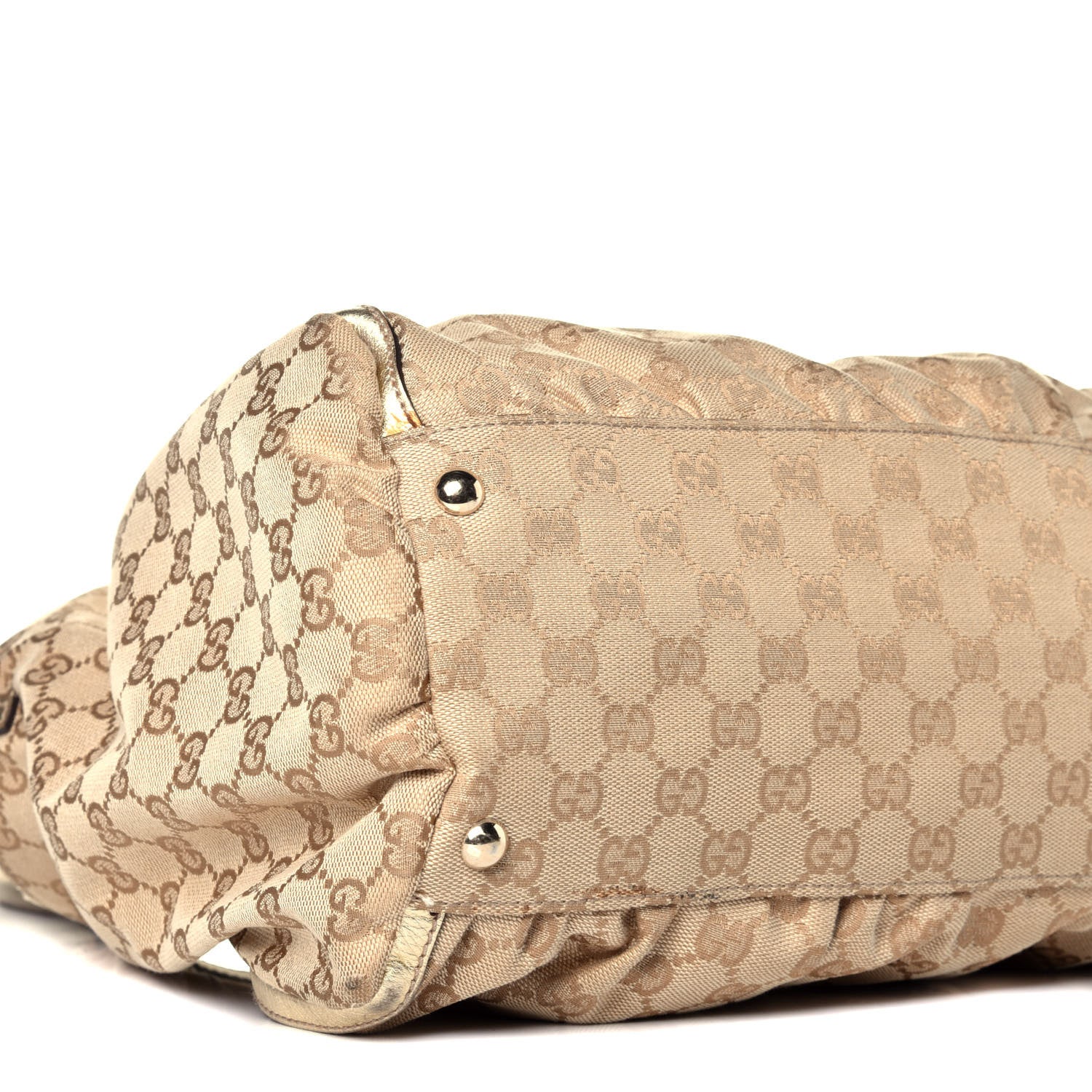 Gucci Monogram Large D Gold Hobo Metallic Gold 8 of 10