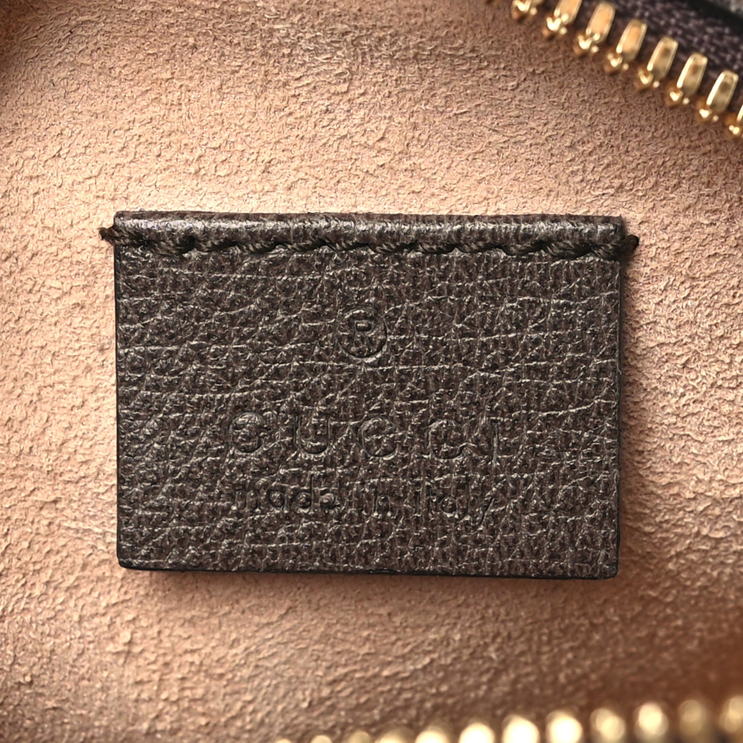 GG Supreme Monogram Web Mini Ophidia Round Shoulder Bag Brown