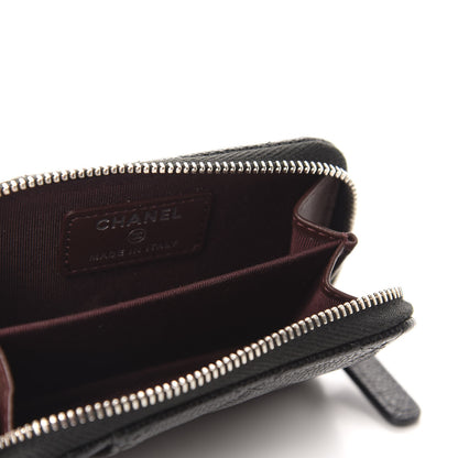 Chanel Caviar Quilted Zip Card Holder Black 5 of 8