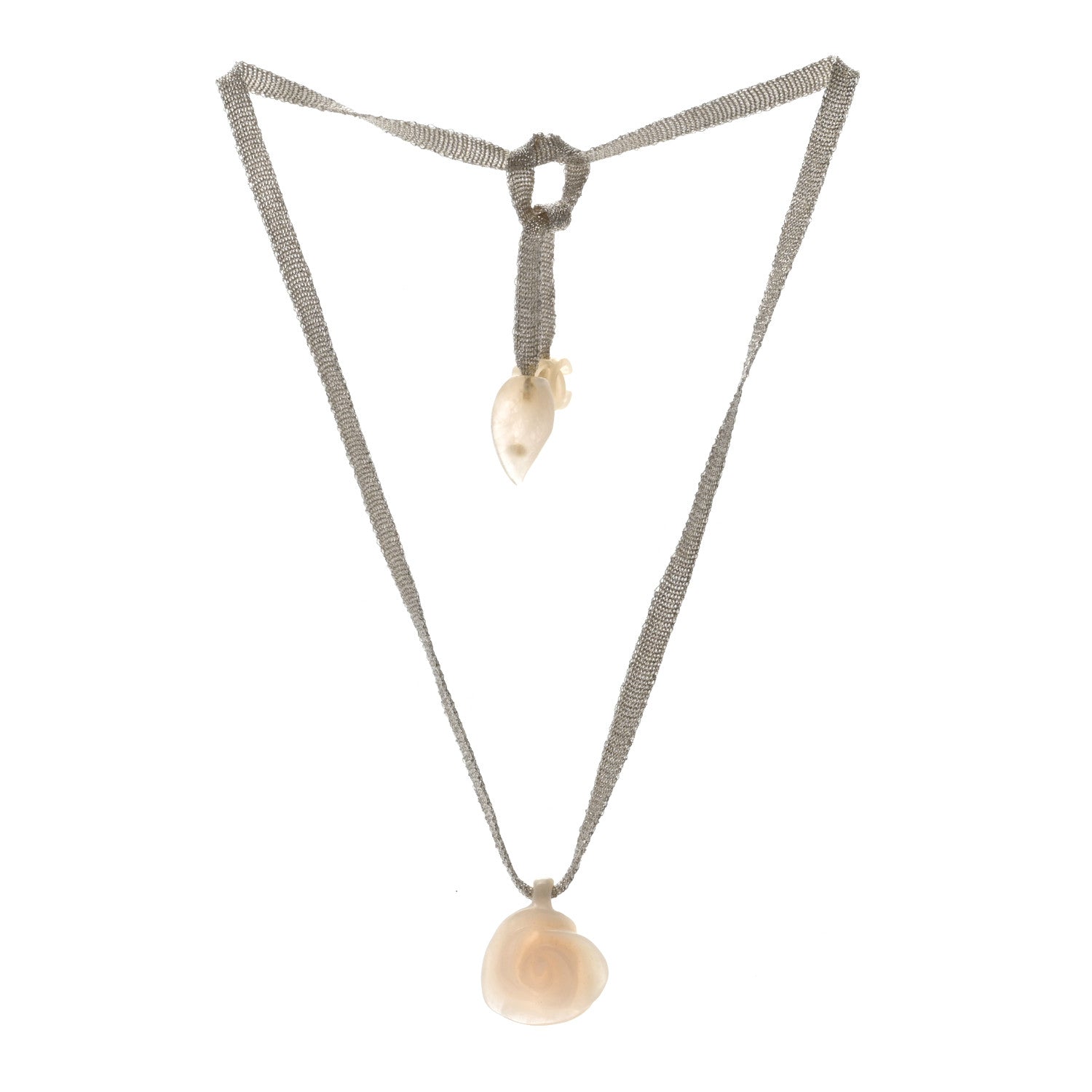 Chanel Resin CC Camellia Necklace 3 of 4