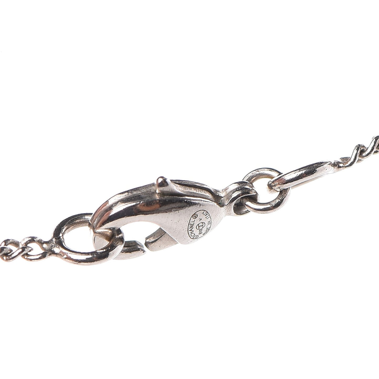 Crystal Timeless CC Necklace Silver