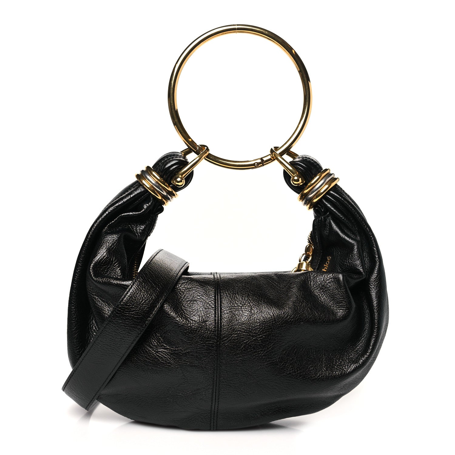 Chloe Grained Calfskin Small Bracelet Hobo Bag Black 1 of 10