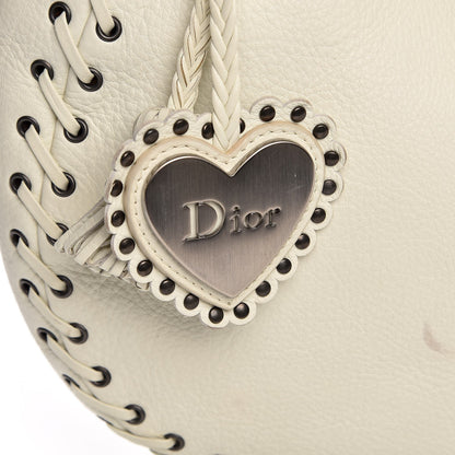 Christian Dior Calfskin Ethnic Hobo White 11 of 11