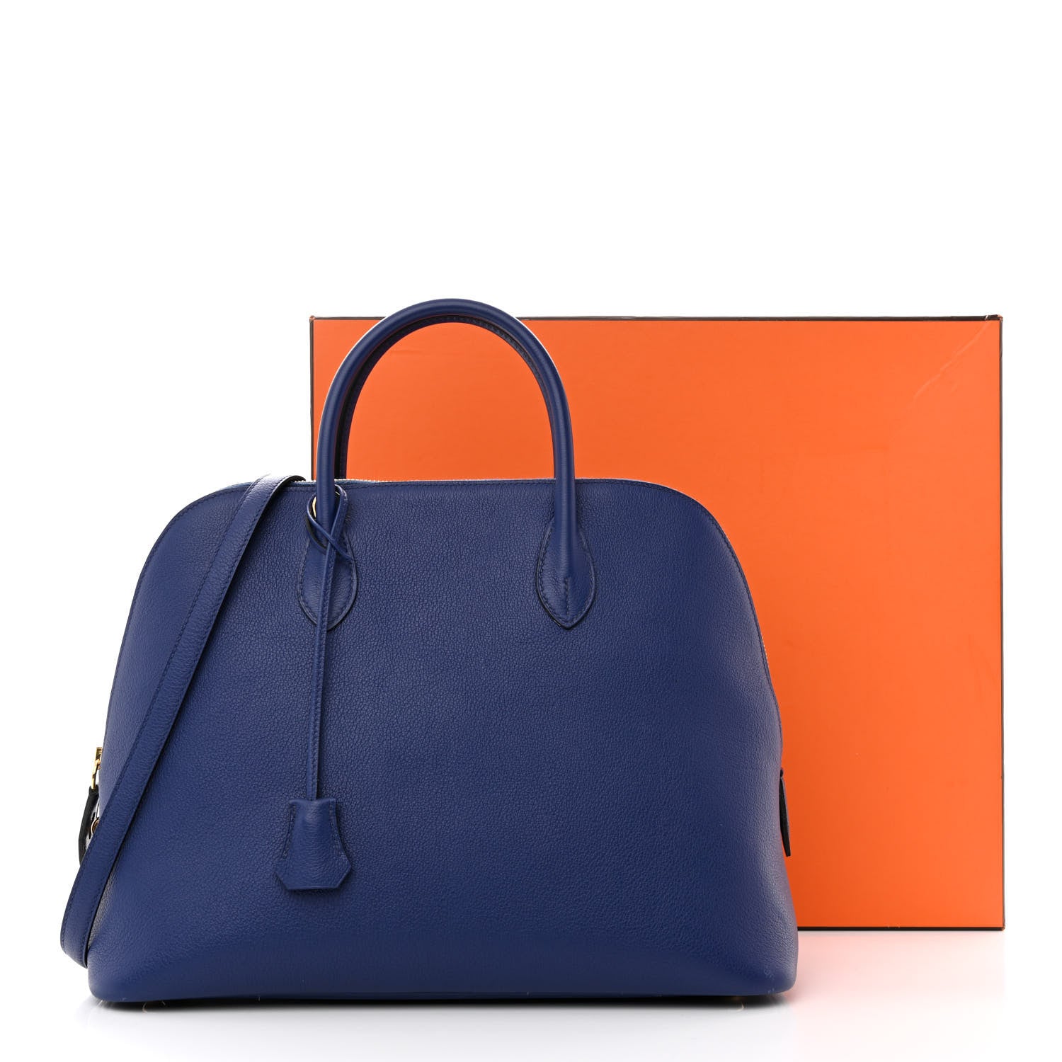 Hermes Taurillon Novillo 1923 Bolide 35 Bleu Saphir 16 of 16