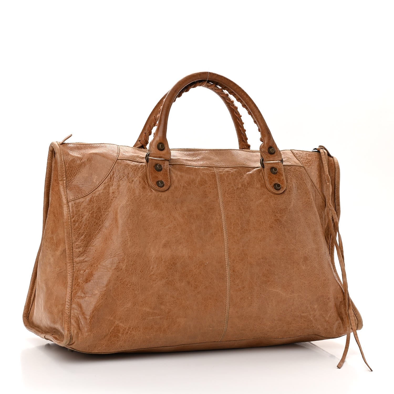 Balenciaga Chevre Classic Hardware Work Caramel 3 of 10