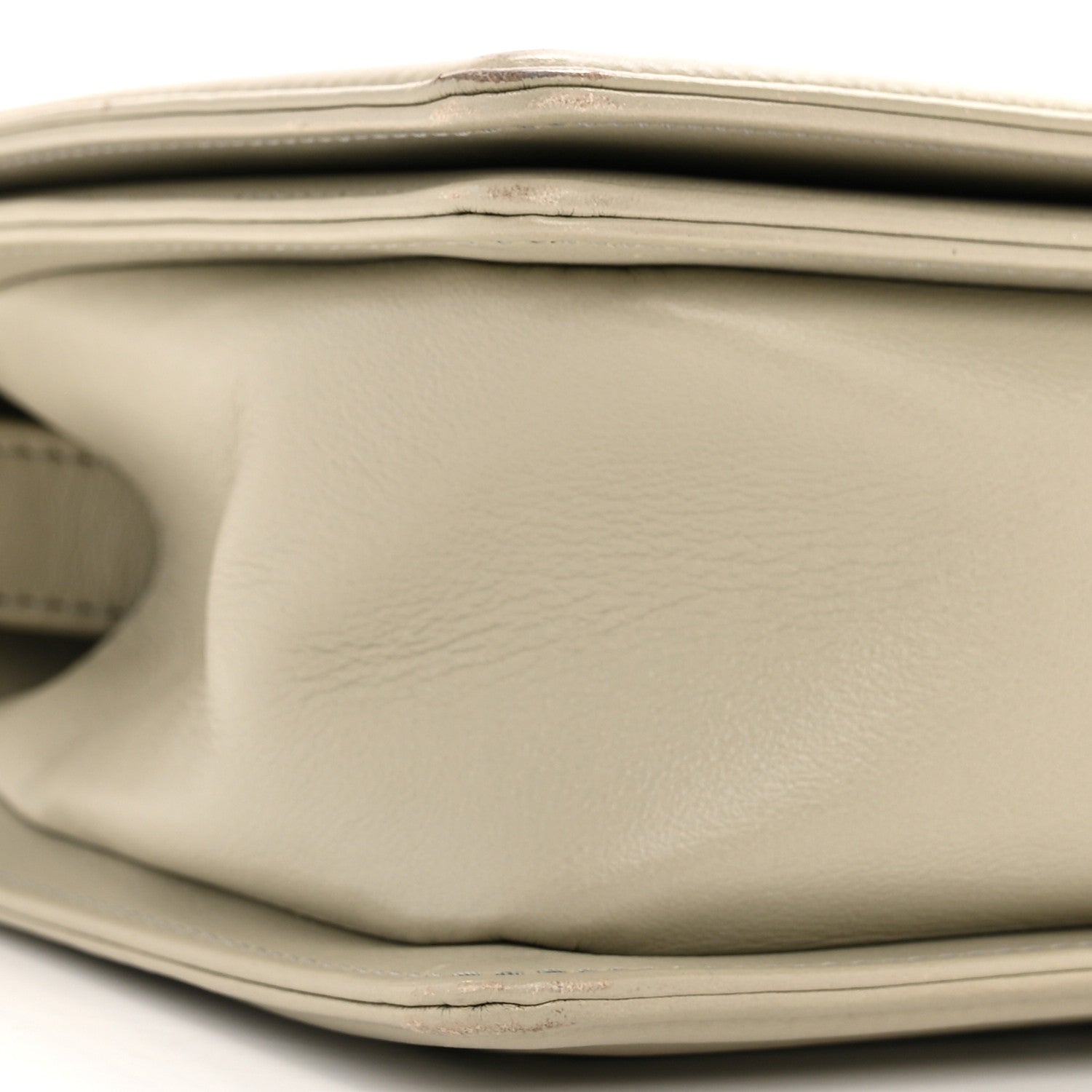 Chanel Calfskin Chevron Quilted Medium Boy Flap Grey 9 of 12