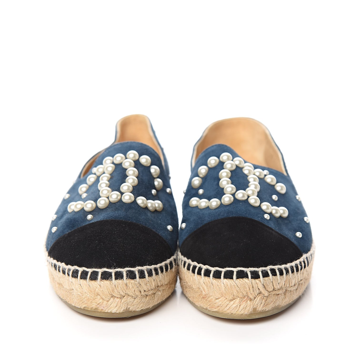 Suede Pearl CC Espadrilles 38 Teal