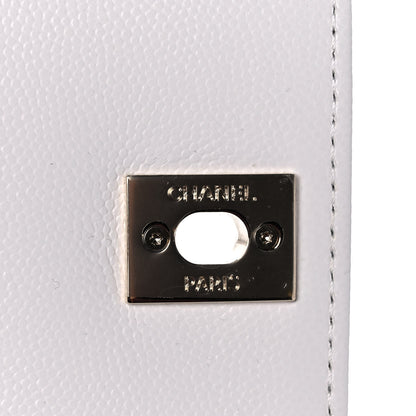 Chanel Caviar Quilted Mini Coco Handle Flap White 8 of 14