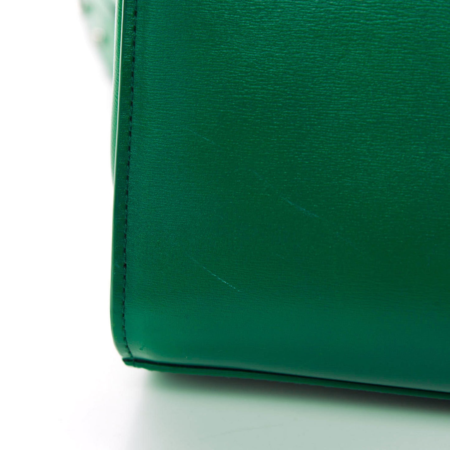 Box Calfskin Nappa Clip Bag Racing Green