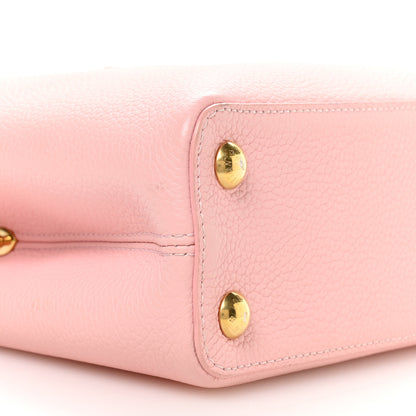 Louis Vuitton Taurillon Scrunchie Capucines BB Bubble Gum Pink 8 of 9
