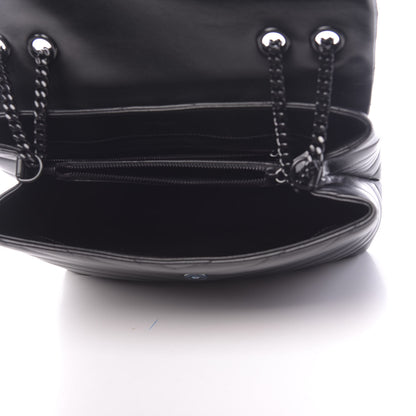 Saint Laurent Calfskin Y Quilted Monogram Medium Loulou Chain Satchel Black 5 of 10