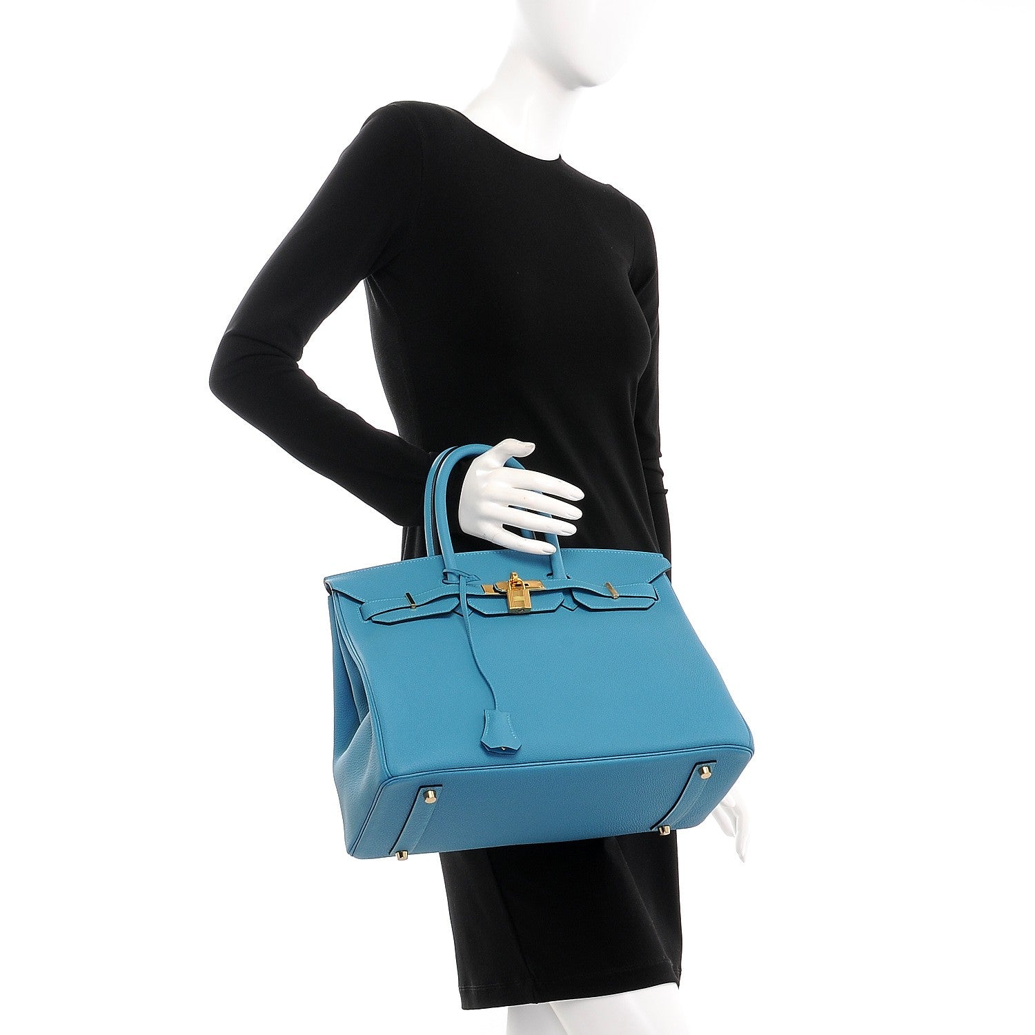 Hermes Togo Birkin 35 Turquoise 2 of 32