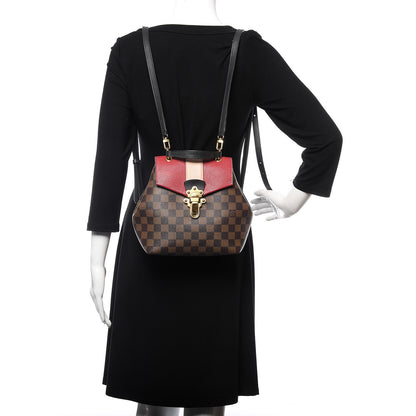 Louis Vuitton Damier Ebene Clapton Backpack Scarlet 2 of 12