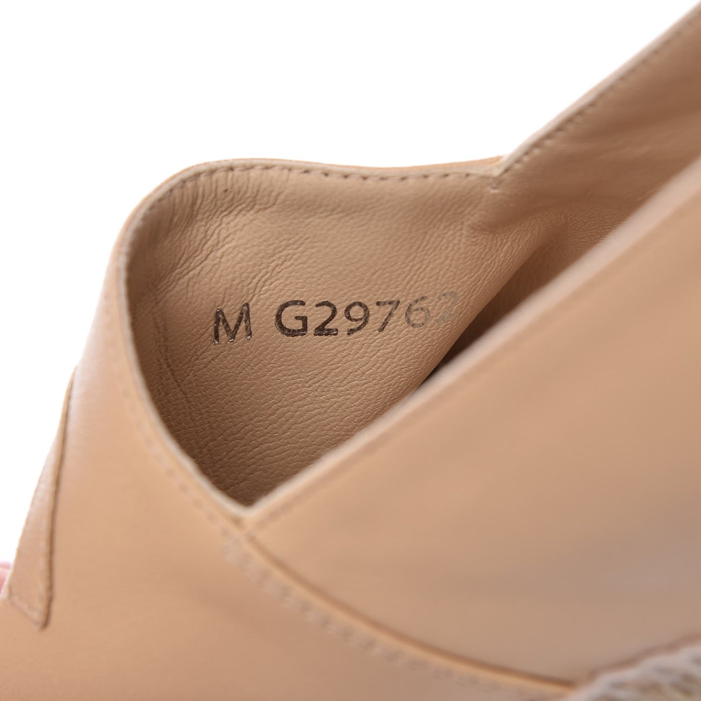 Lambskin CC Espadrilles 39 Beige Black