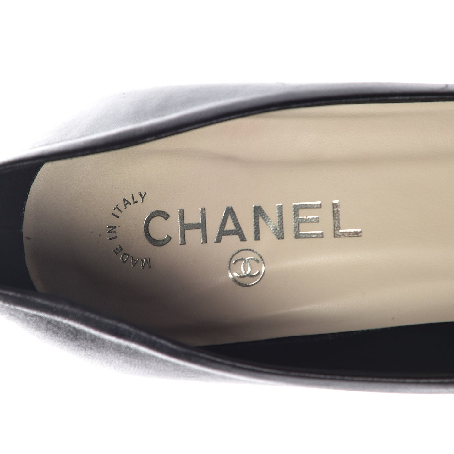 Lambskin Camellia Pumps 39.5 Black