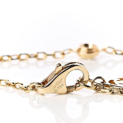 Cartier 18K Yellow Gold 7 Diamond D'Amour Station Bracelet 5 of 5