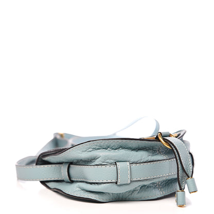 Chloe Calfskin Mini Marcie Round Crossbody Bag Faded Blue 3 of 9