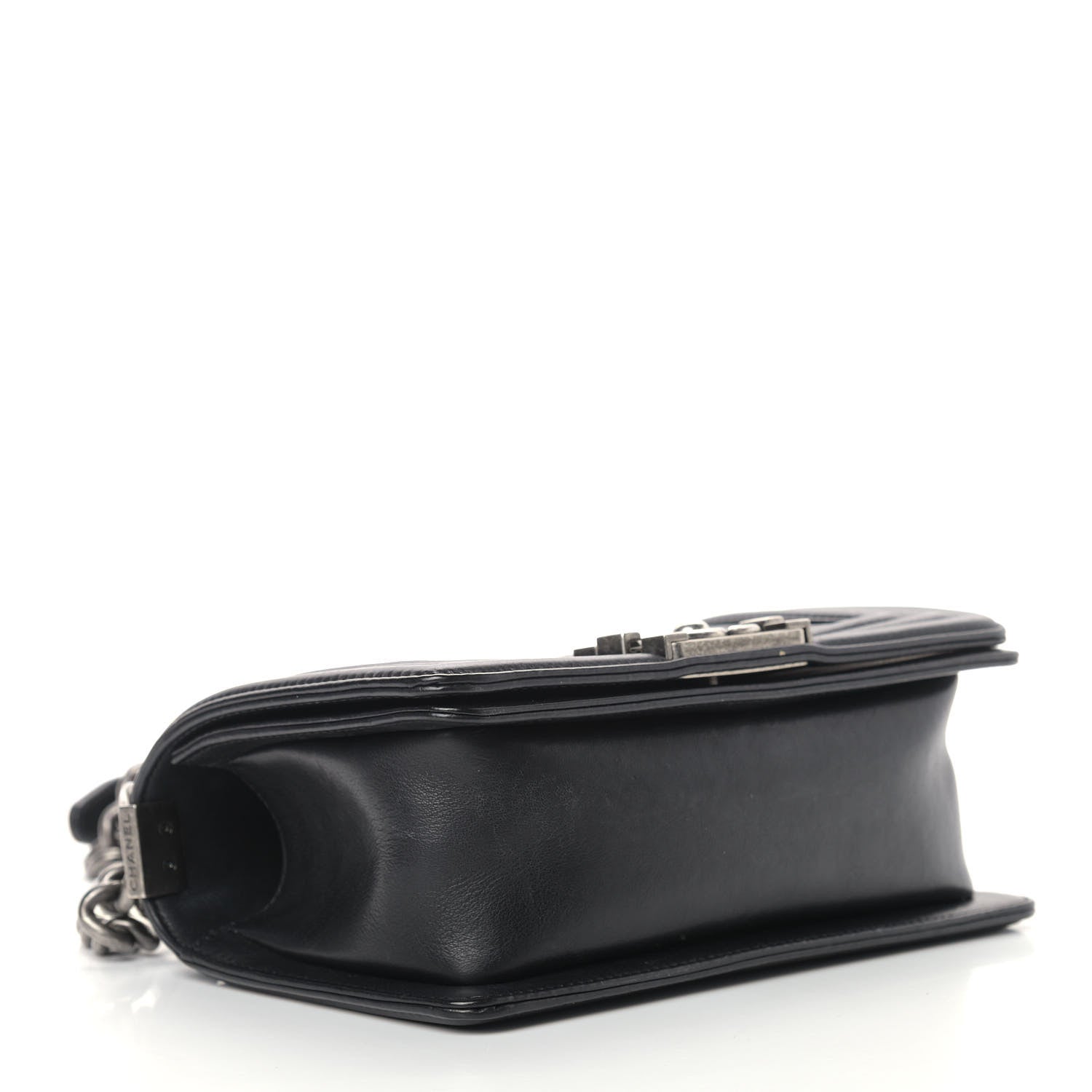 Chanel Calfskin Double Stitch Small Boy Flap Black 4 of 13