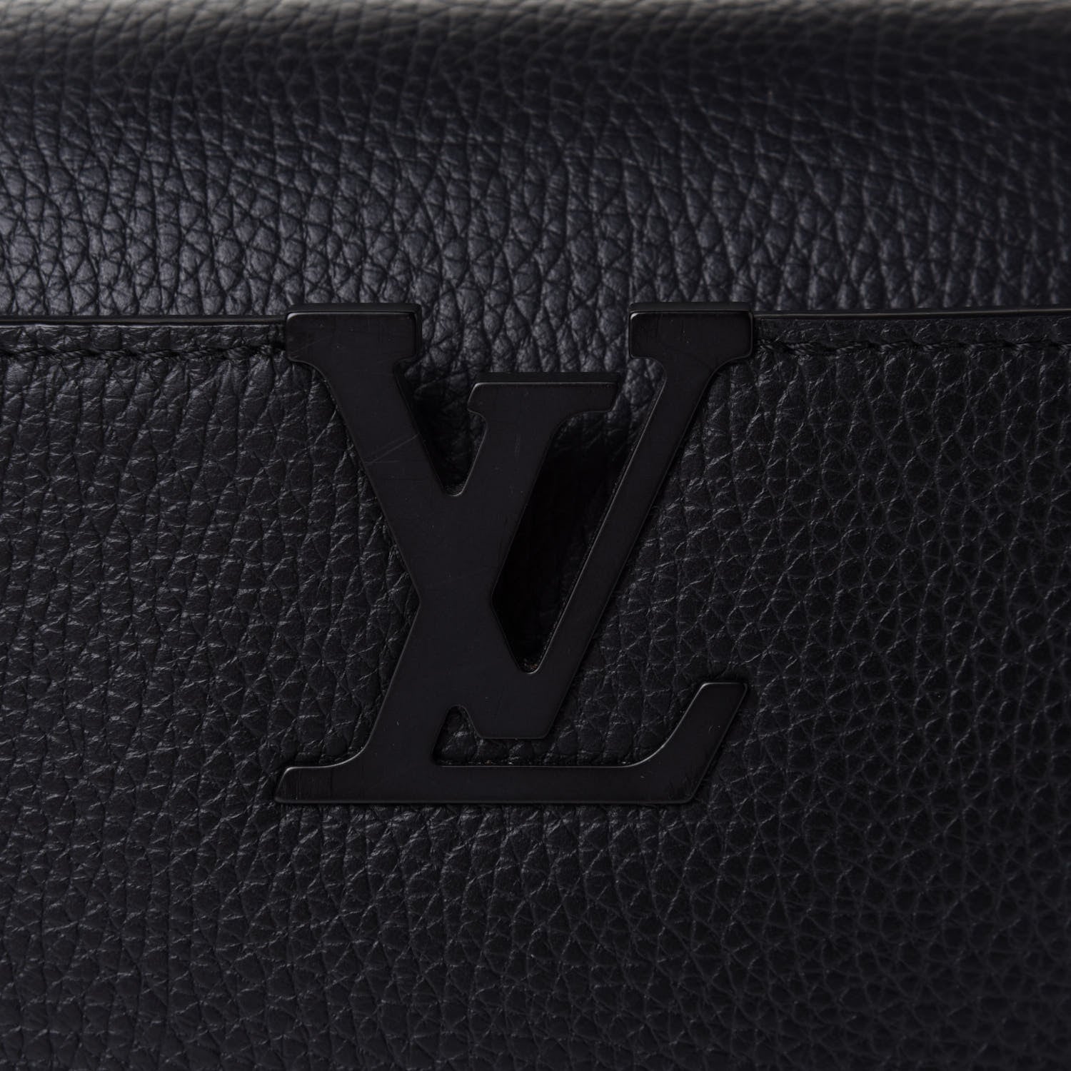 Louis Vuitton Taurillon Capucines BB Matte Black 6 of 8