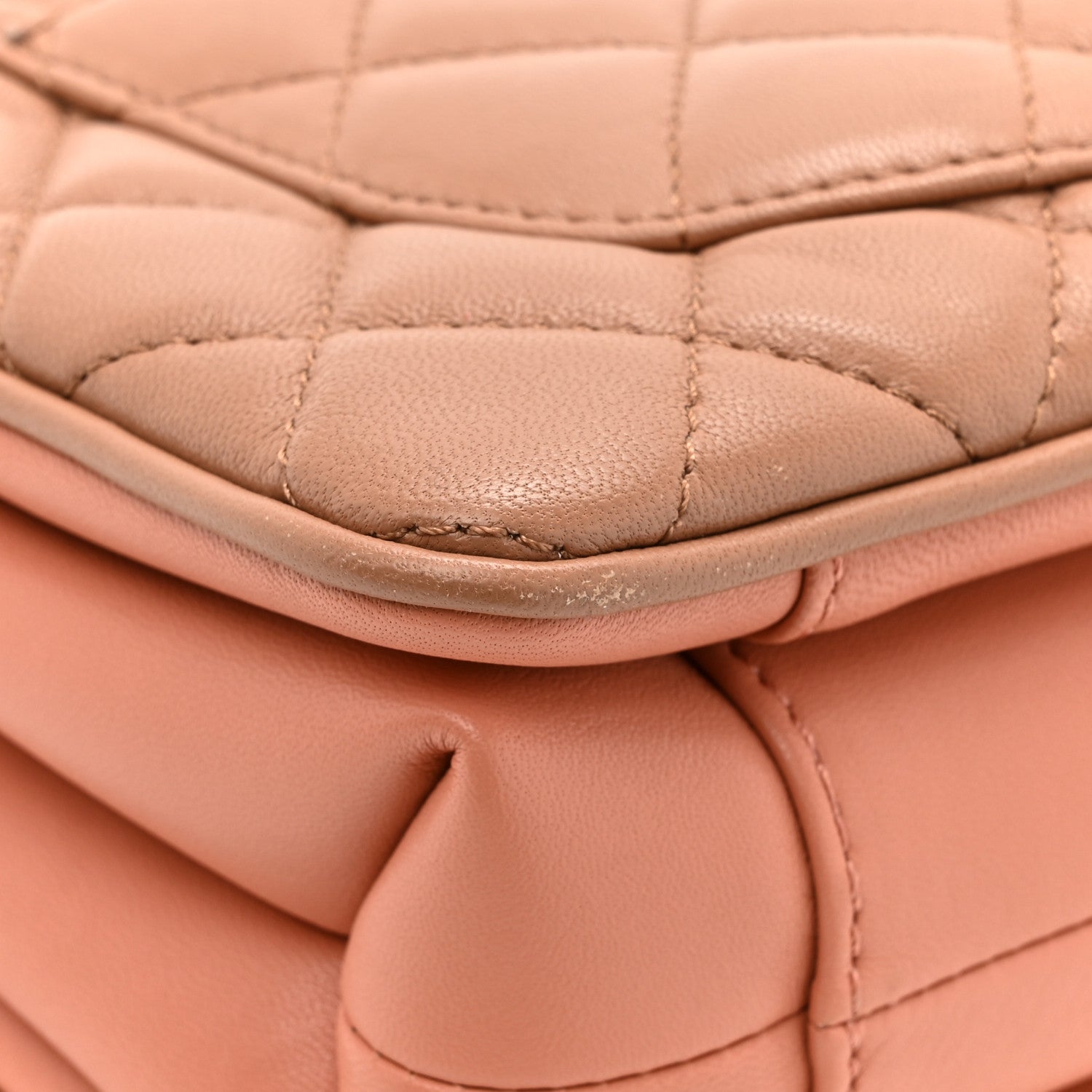 Chanel Lambskin Quilted Medium Coco Vintage Flap Beige 14 of 17