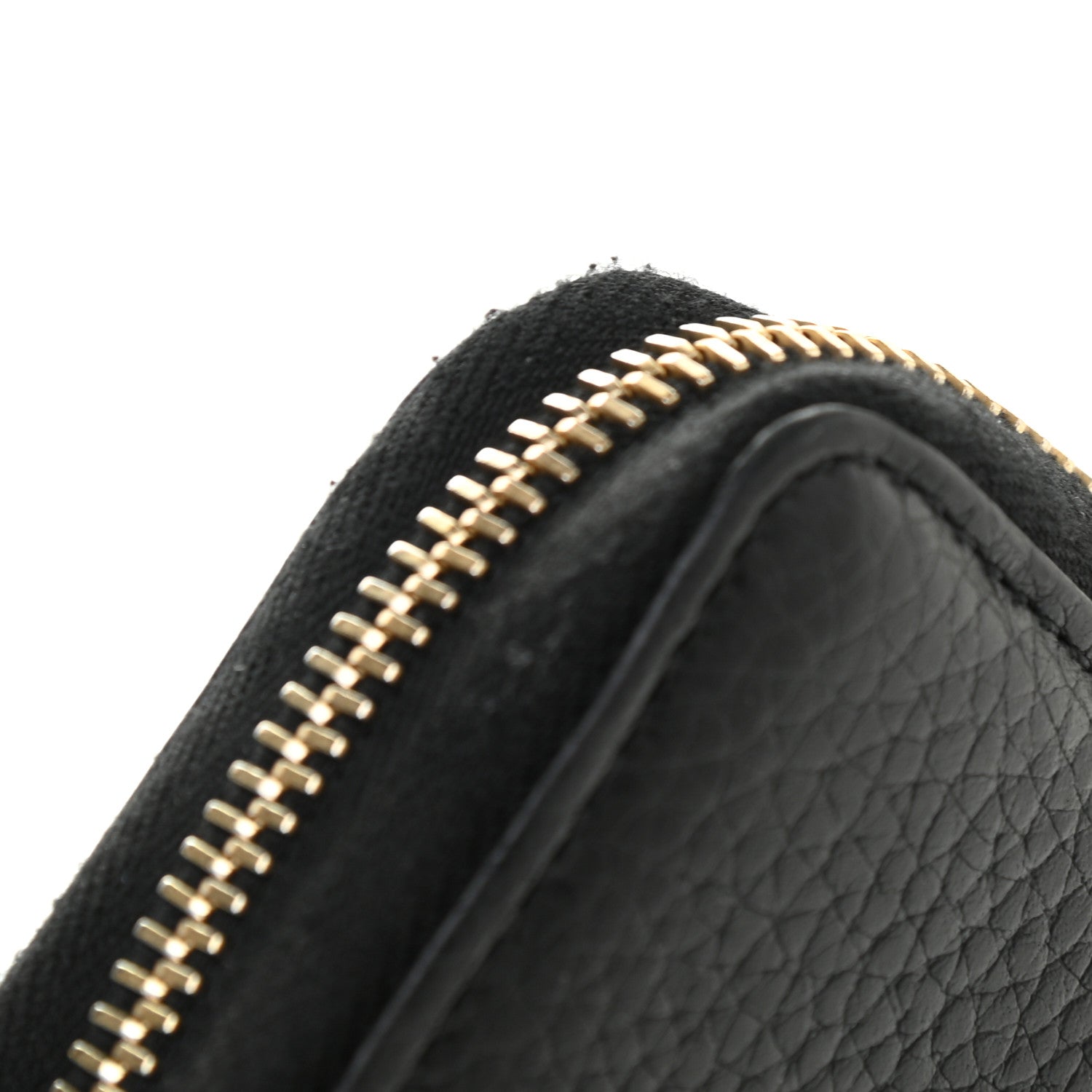 Gucci Pebbled Calfskin Small Soho Zip Around Wallet Black 9 of 13