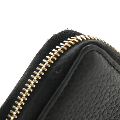Gucci Pebbled Calfskin Small Soho Zip Around Wallet Black 9 of 13