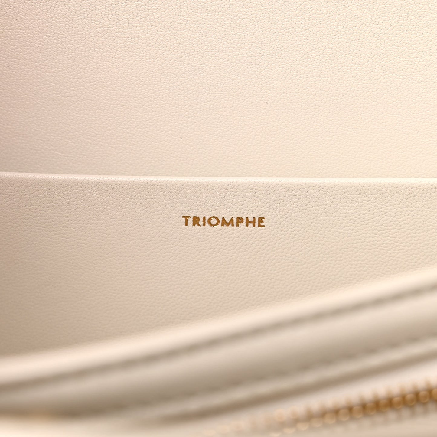Shiny Calfskin Medium Triomphe White