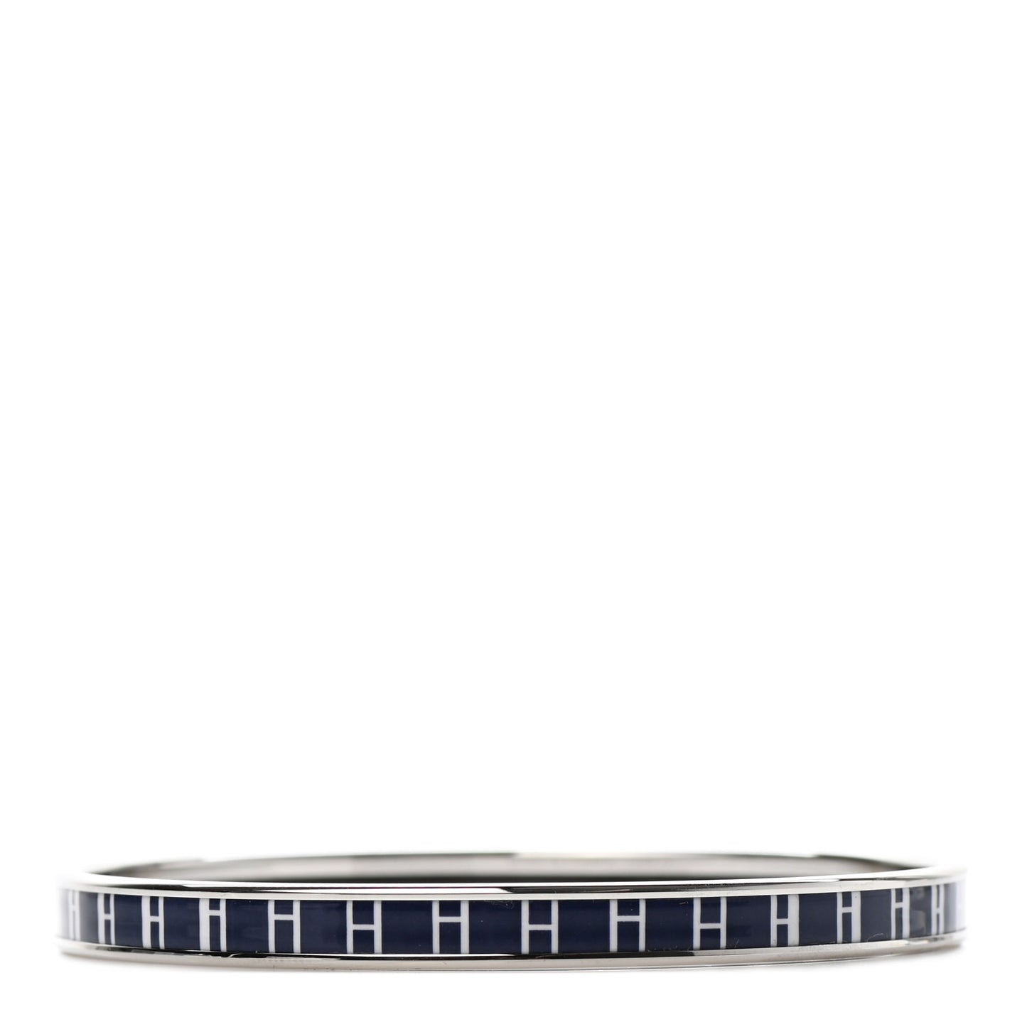 Printed Enamel OP'H Extra Narrow Bracelet 70 Ultramarine White