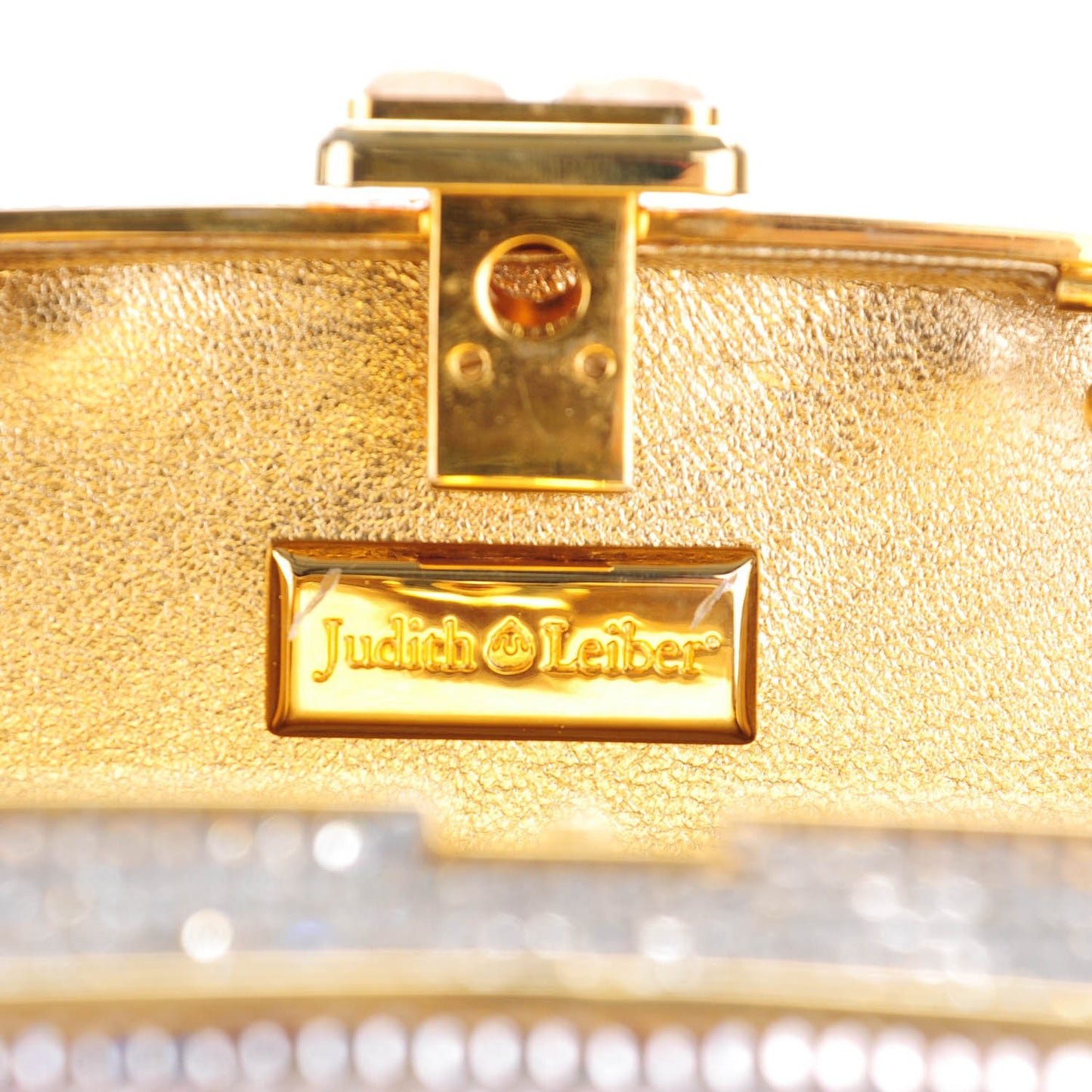 Swarovski Crystal Minaudiere Clutch Silver