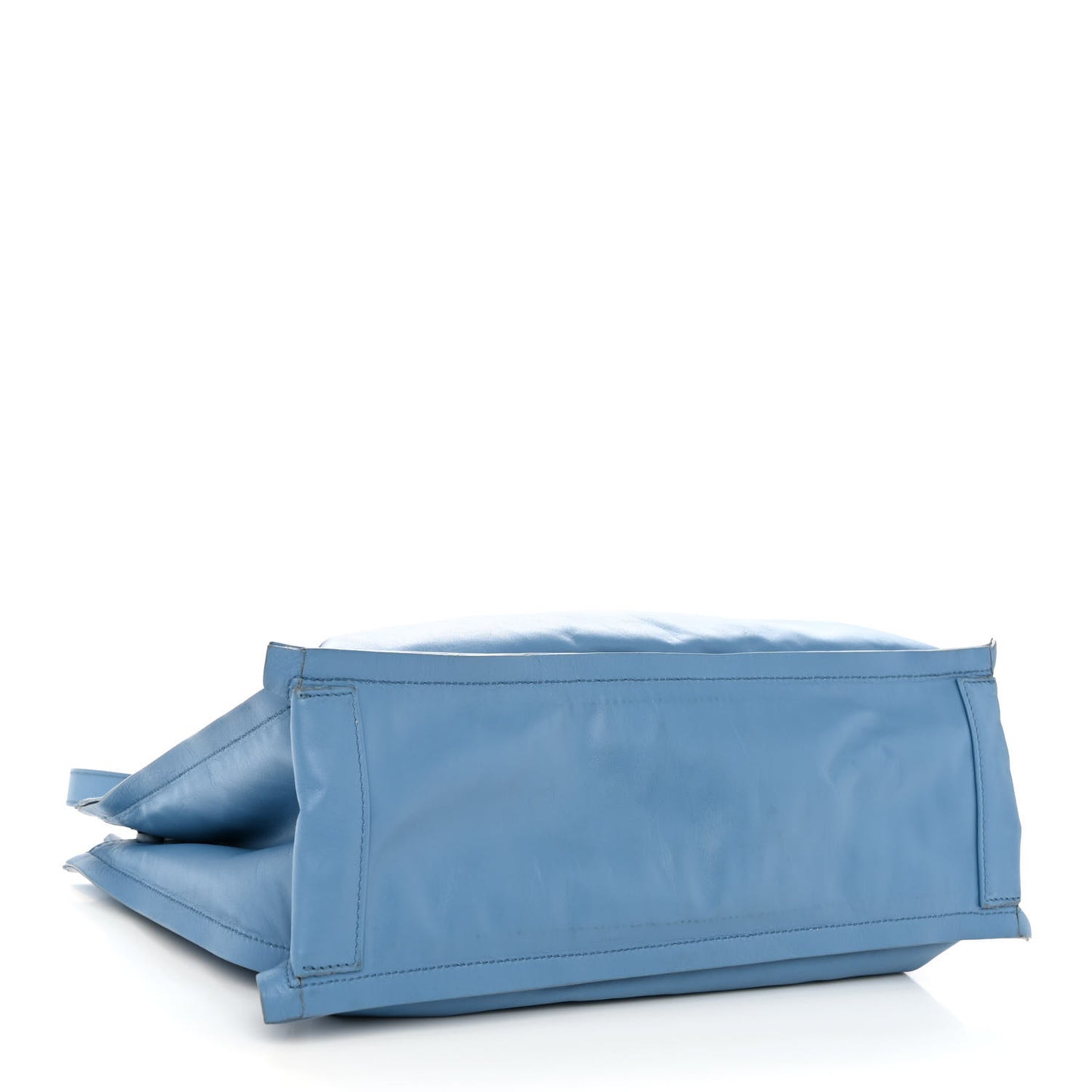 Calfskin Viva Bow Tote Nigella Blue