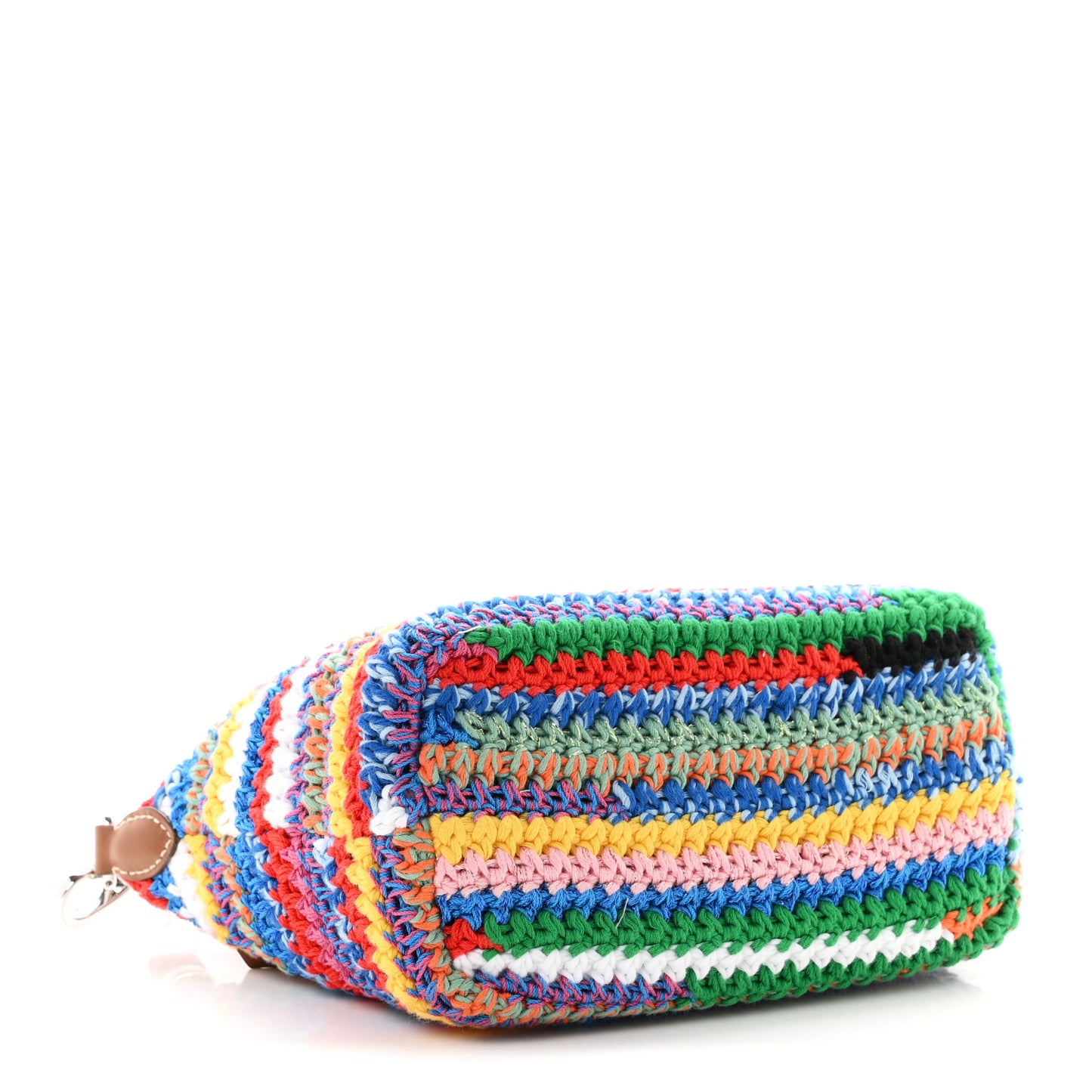 Fabric Crochet Pouch Multicolor