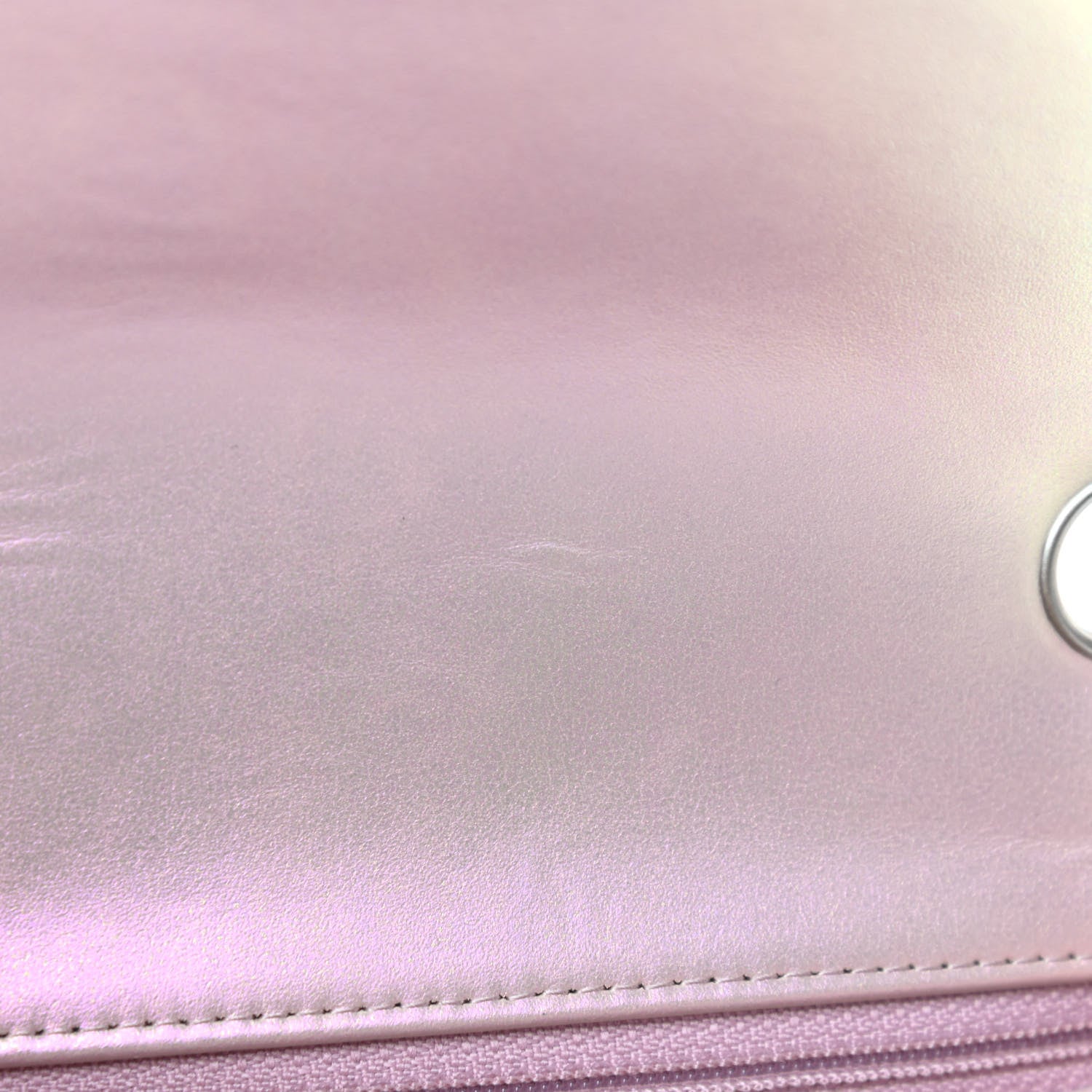 Chanel Iridescent Lambskin Quilted Mini Square Flap Pink 11 of 12