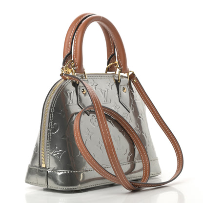Louis Vuitton Vernis Alma BB Gris Metal 3 of 11