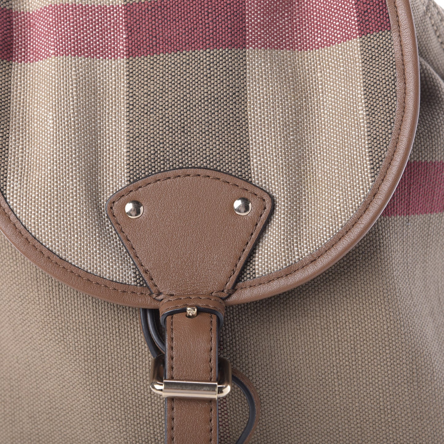 Overdyed Canvas Mega Check Medium Chiltern Backpack Tan
