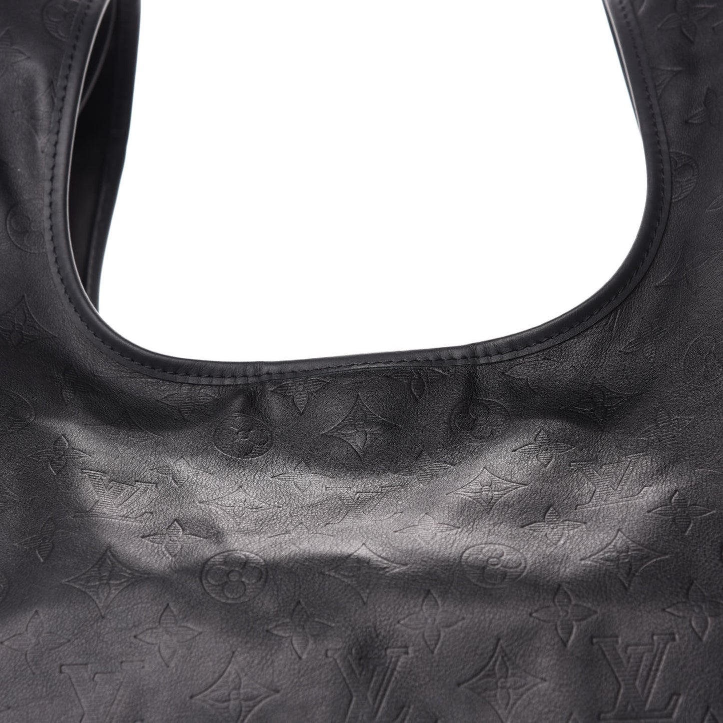 Calfskin Monogram Shadow Tote Black