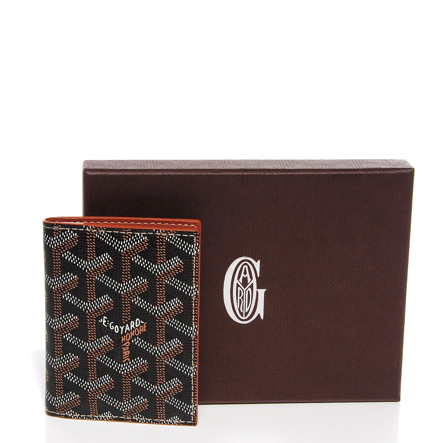 Goyard Goyardine Saint Marc Folding Card Case Black Gold 5 of 9