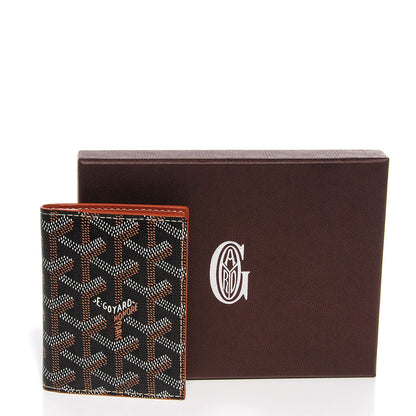 Goyard Goyardine Saint Marc Folding Card Case Black Gold 5 of 9