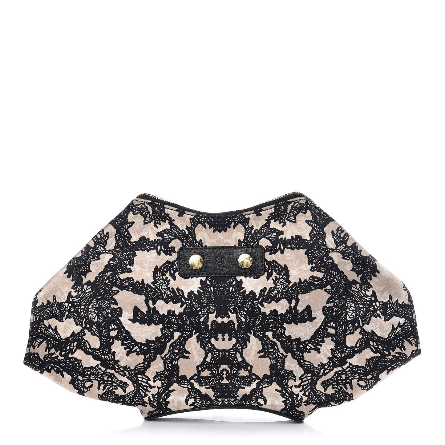 Silk De Manta Lace Print Clutch