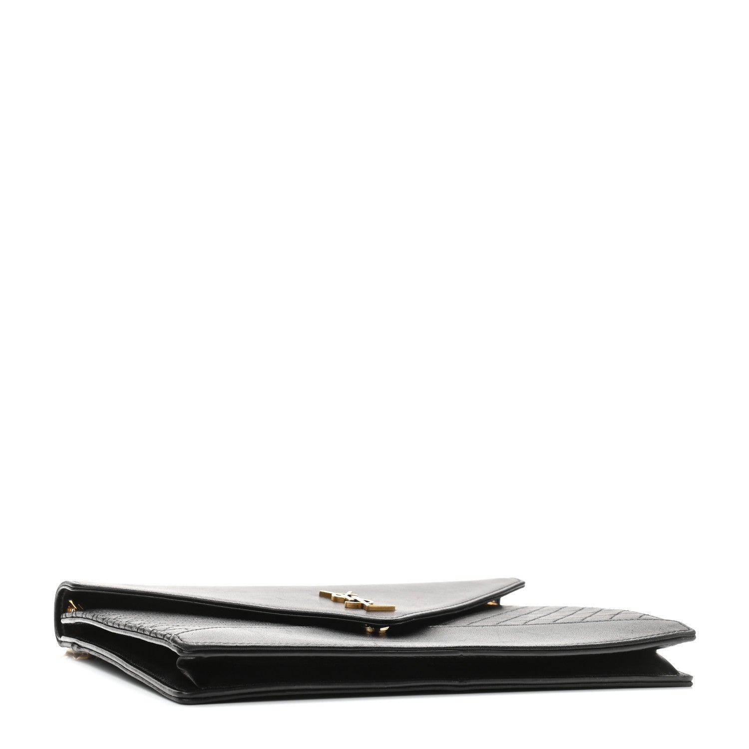 Saint Laurent Lambskin Quilted Monogram Gaby Chain Bag Black 4 of 9