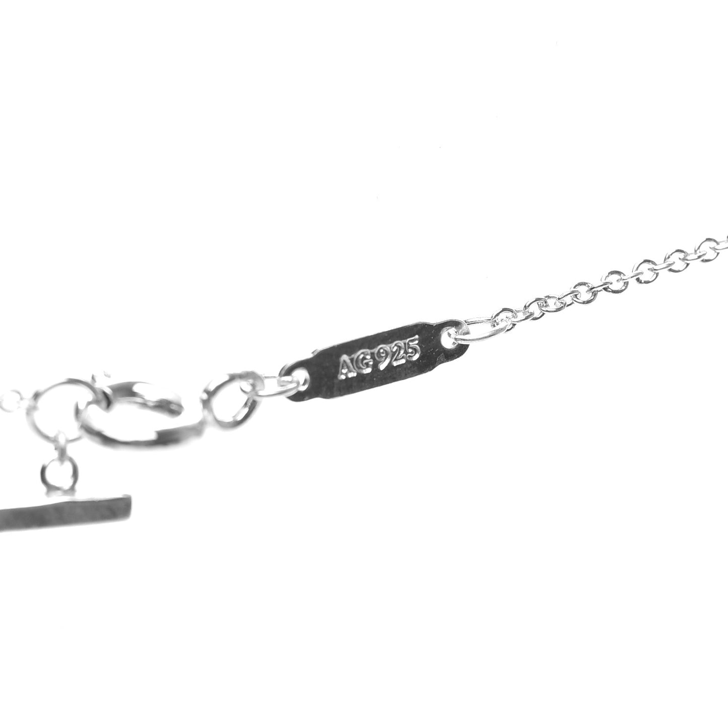 Sterling Silver Small T Smile Pendant Necklace