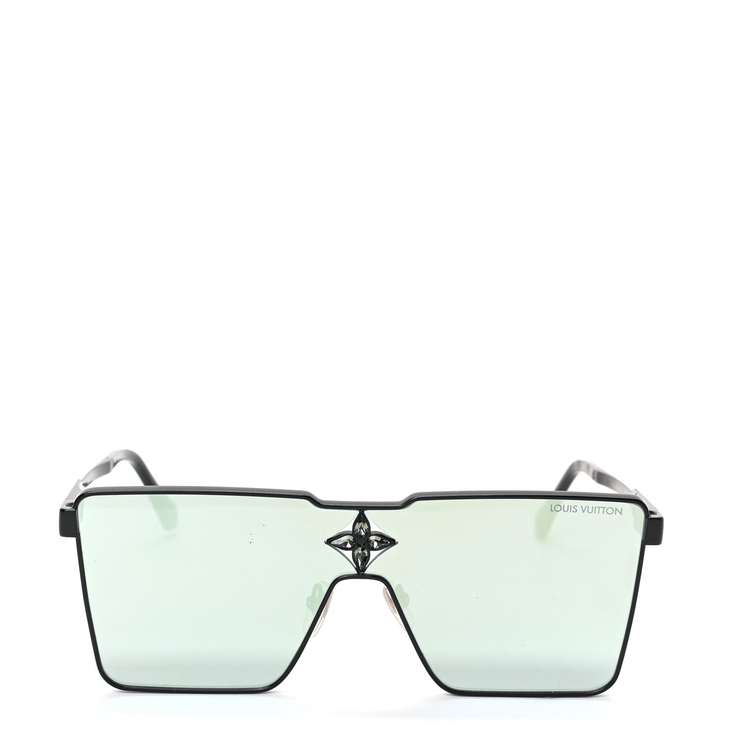 Louis Vuitton Acetate Swarovski Crystal Cyclone Sunglasses Z1899U Black 2 of 6