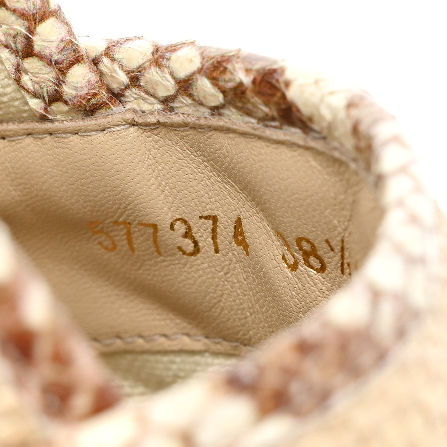 Gucci Straw Elaphe Matelasse GG Marmont Espadrilles 38.5 Natural Cream Brown 8 of 10